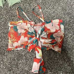 Small multi color crop top